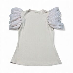 Elegant Cream Puff Sleeve Top